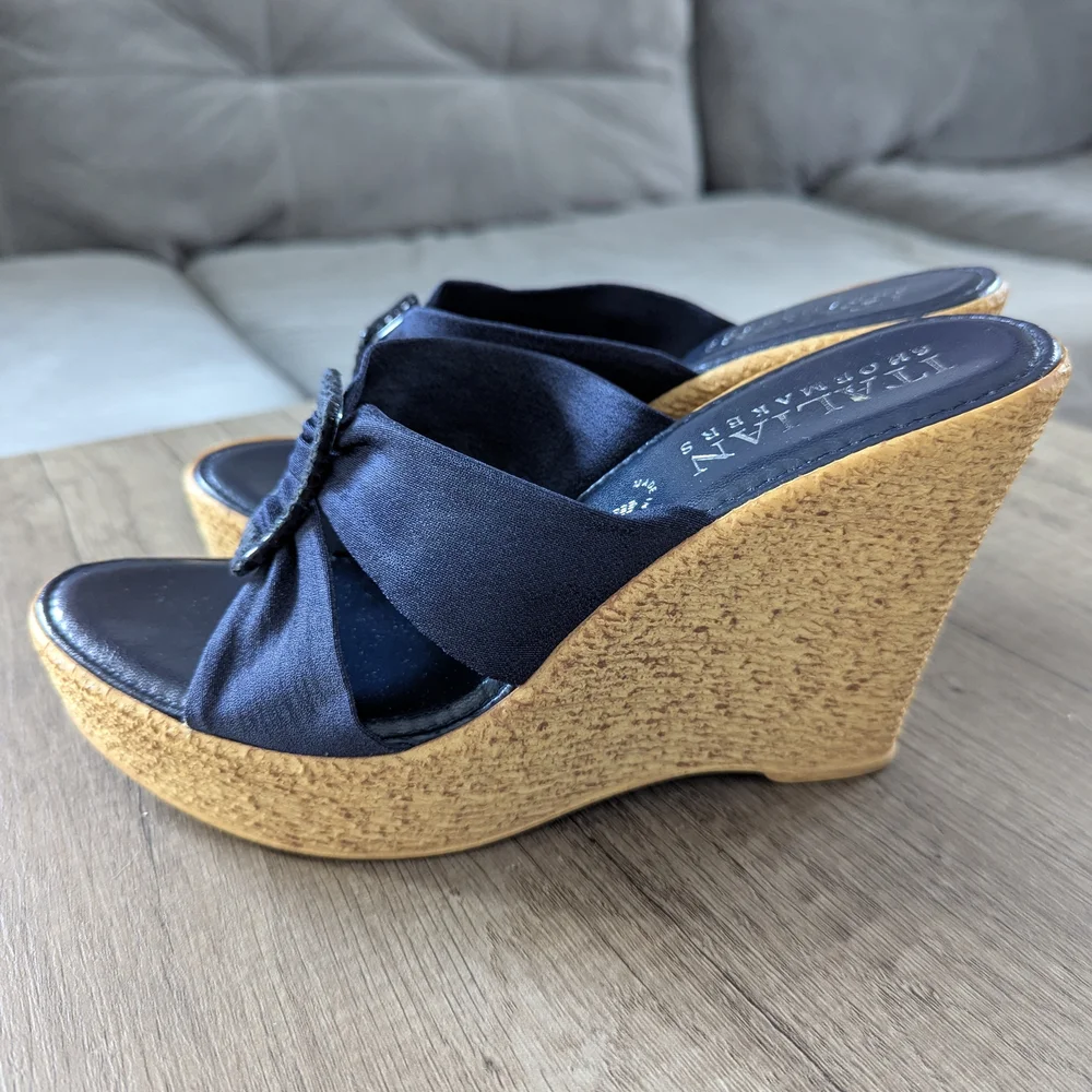 Italian Shoemakers Women's Black Sandals